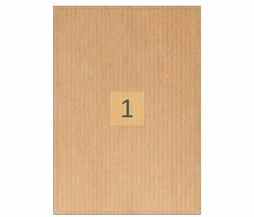1 Brown Kraft Paper Label (200mm x 289mm)