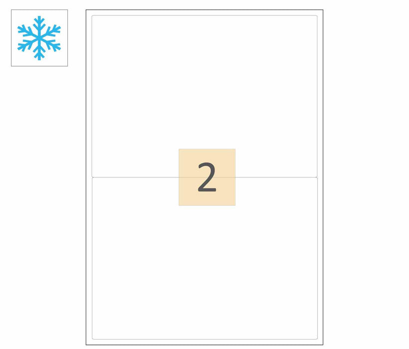 2 Freezer Adhesive Labels (200mm x 144mm)