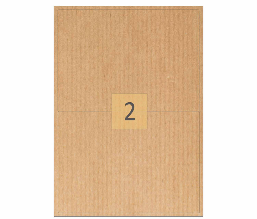 2 Brown Kraft Paper Label (200mm x 144mm)