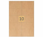 10 Brown Kraft Paper Labels (99mm x 57mm)