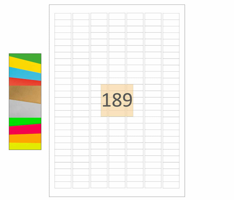 Coloured Printer Labels (25mm x 10mm)