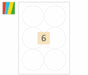 Round coloured Stickers 88mm Circles