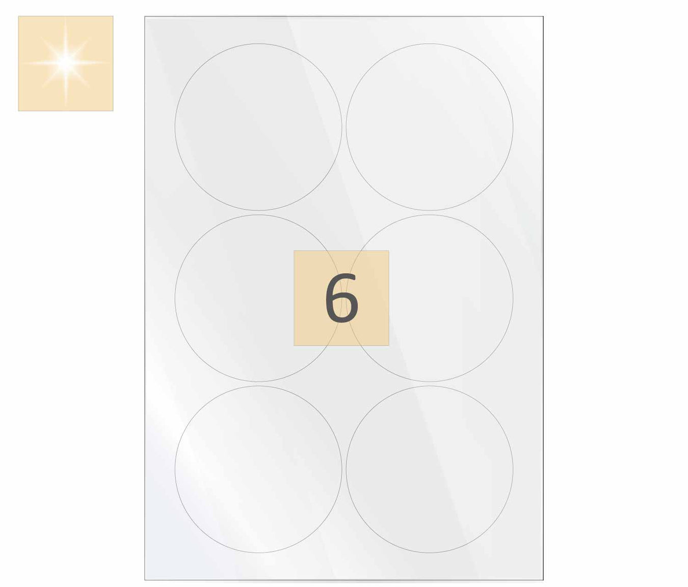 Transparent Laser Round Labels