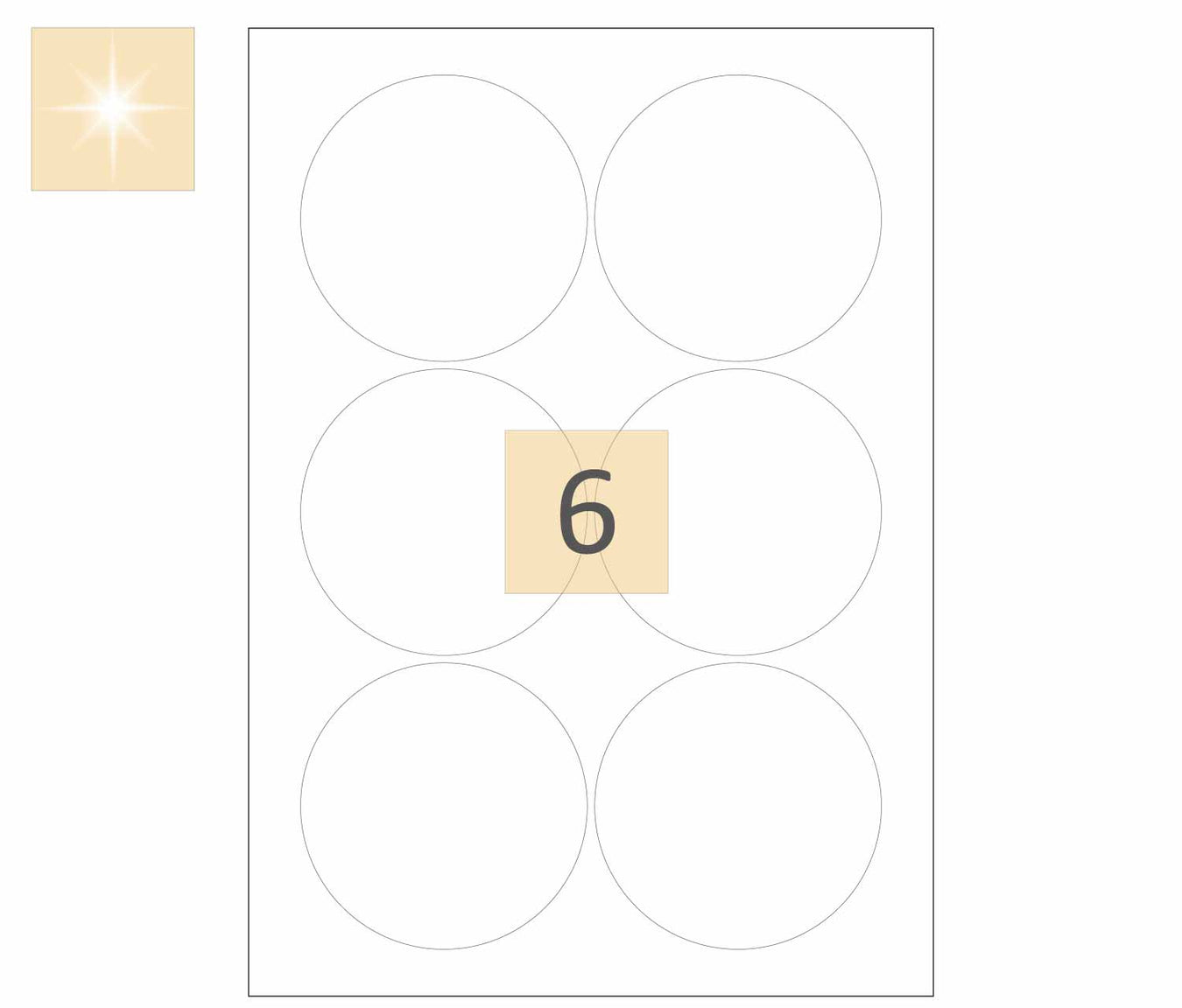 Round Gloss White Laser Labels