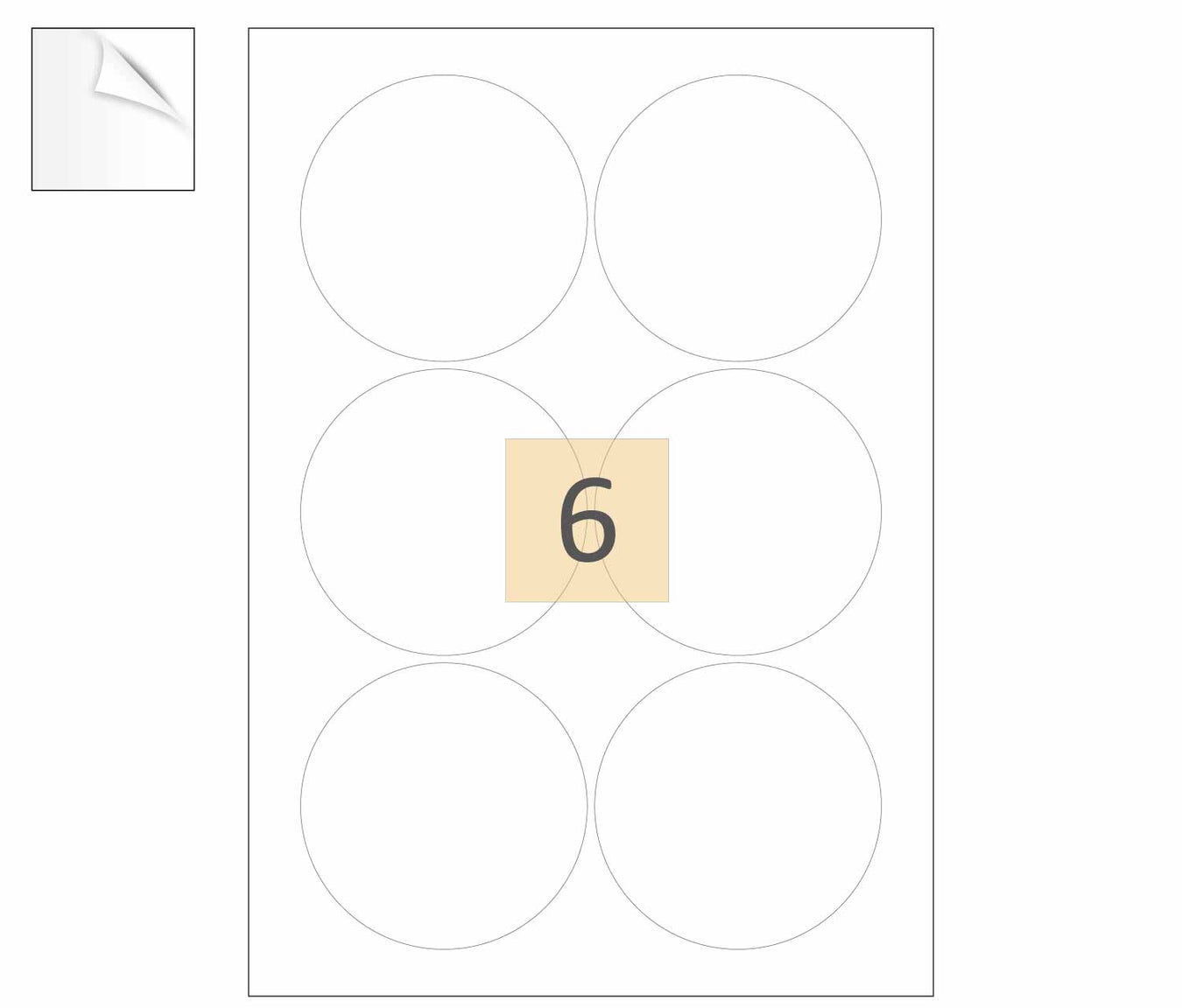 Round Removable Printer Labels